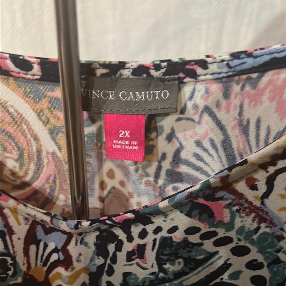 Vince Camuto Artistic Print Blouse